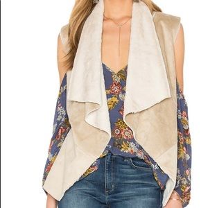 Anthropologie Bishop + Young Faux Suede Vest